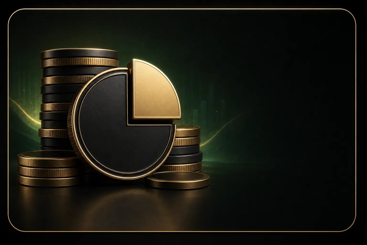 Premium coin stack representing Talentfunded profit splits